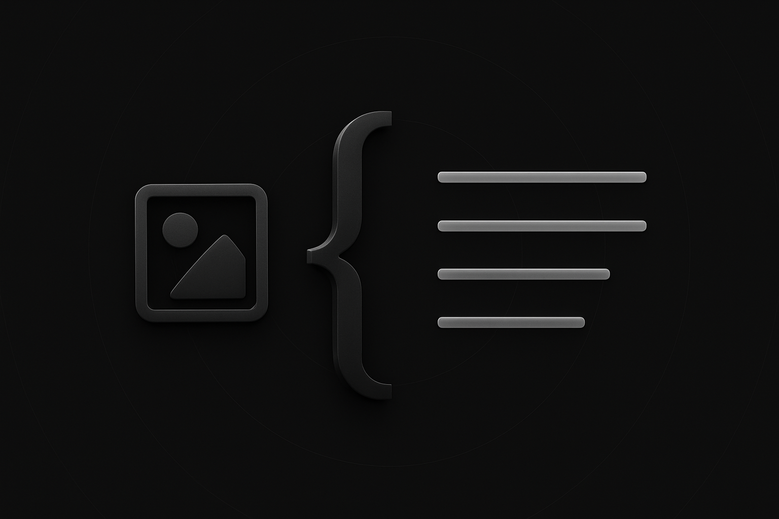 Image icon shown going into text paragraph lines.